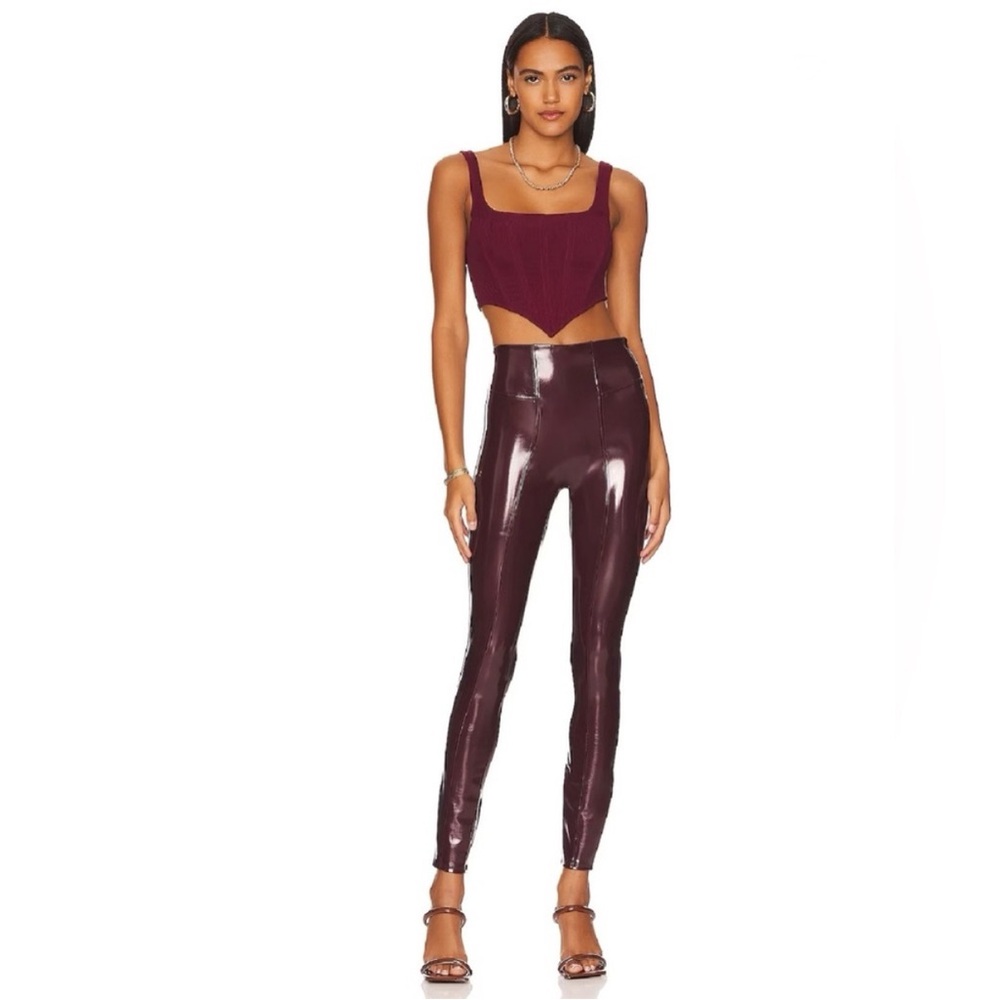 Spanx Women's Burgundy High waited leggings
